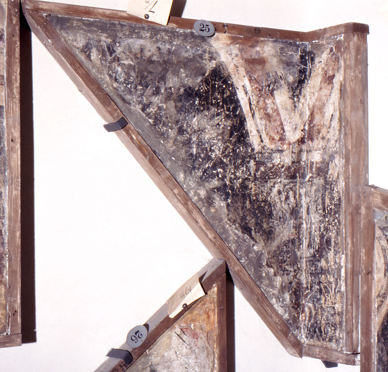 motivo decorativo (dipinto, frammento) - ambito fiorentino (ultimo quarto sec. XIV)