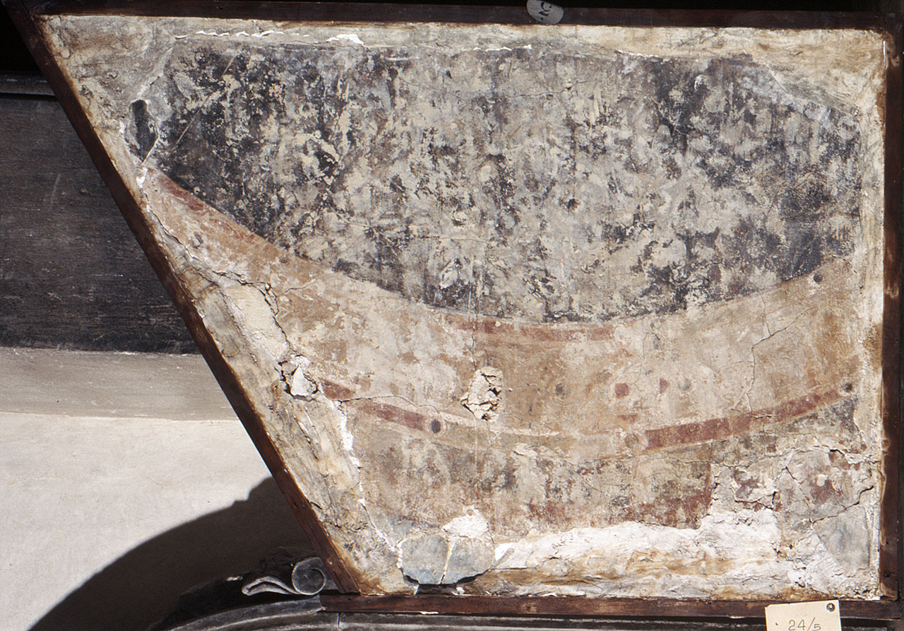 motivo decorativo (dipinto, frammento) - ambito fiorentino (secc. XIV/ XV)