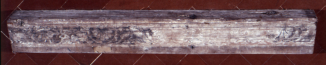 motivo decorativo (trave, frammento) - bottega fiorentina (sec. XV)
