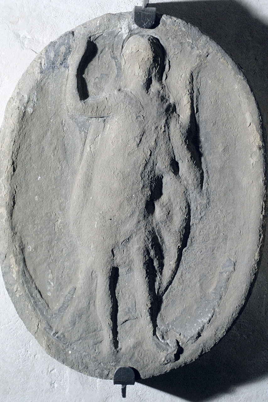 stemma della Compagnia di Cristo Pellegrino (rilievo) - bottega fiorentina (?) (sec. XVII)