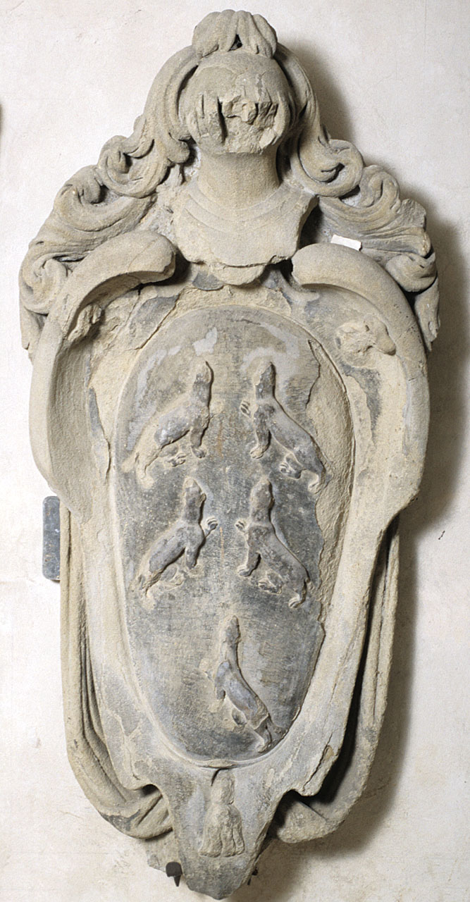 stemma gentilizio della famiglia Vecchietti (rilievo) di De Boulogne Jean detto Giambologna (sec. XVI)