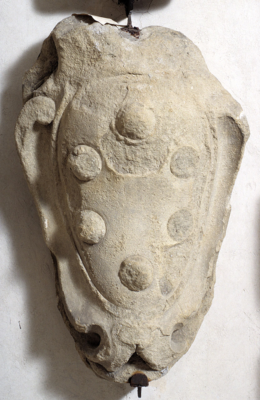 stemma gentilizio della famiglia Medici (rilievo) - bottega fiorentina (secc. XVI/ XVII)