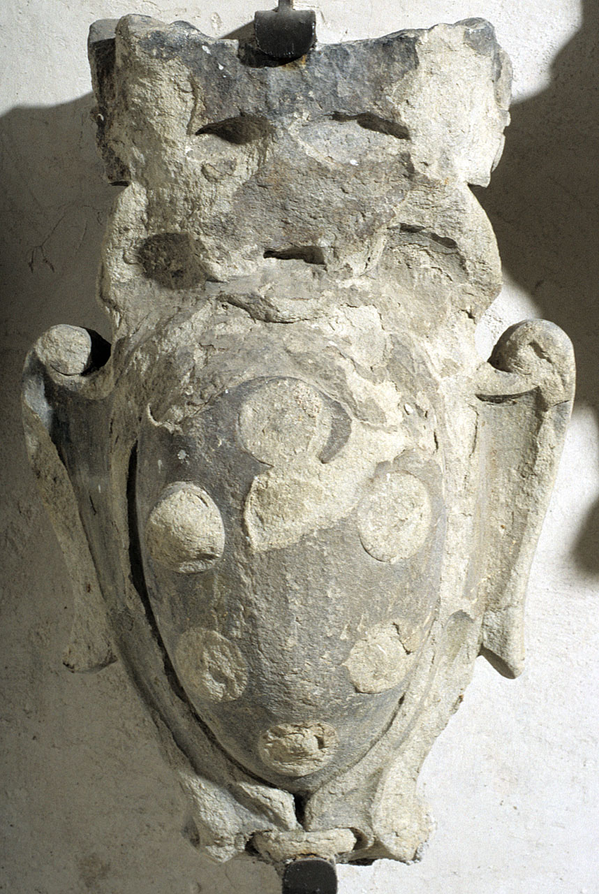 stemma gentilizio della famiglia Medici (rilievo) - bottega fiorentina (secc. XVI/ XVII)
