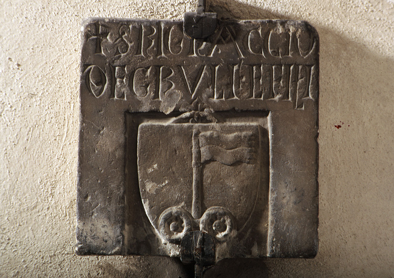 stemma gentilizio della famiglia Grulli (rilievo) - bottega fiorentina (sec. XIV)