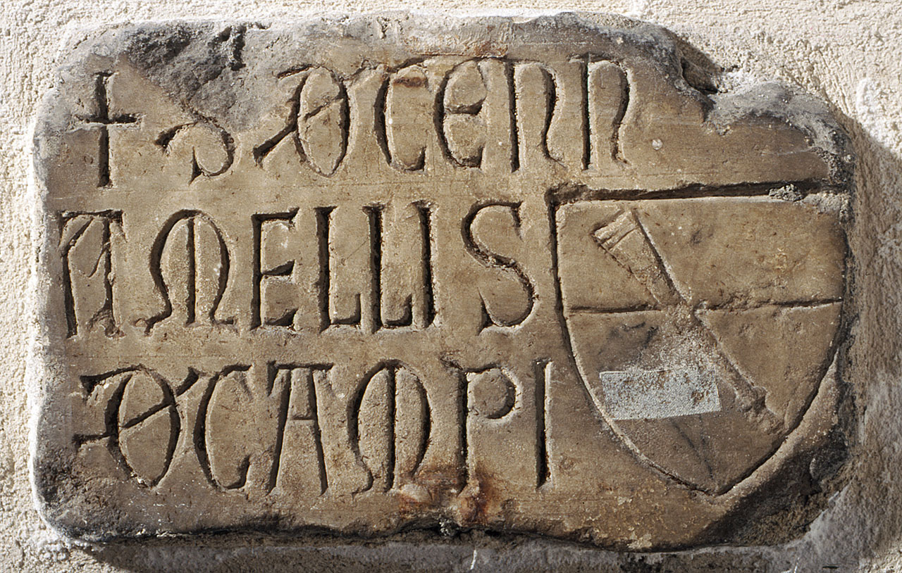 stemma gentilizio della famiglia Cennamelli (rilievo) - bottega fiorentina (sec. XIV)
