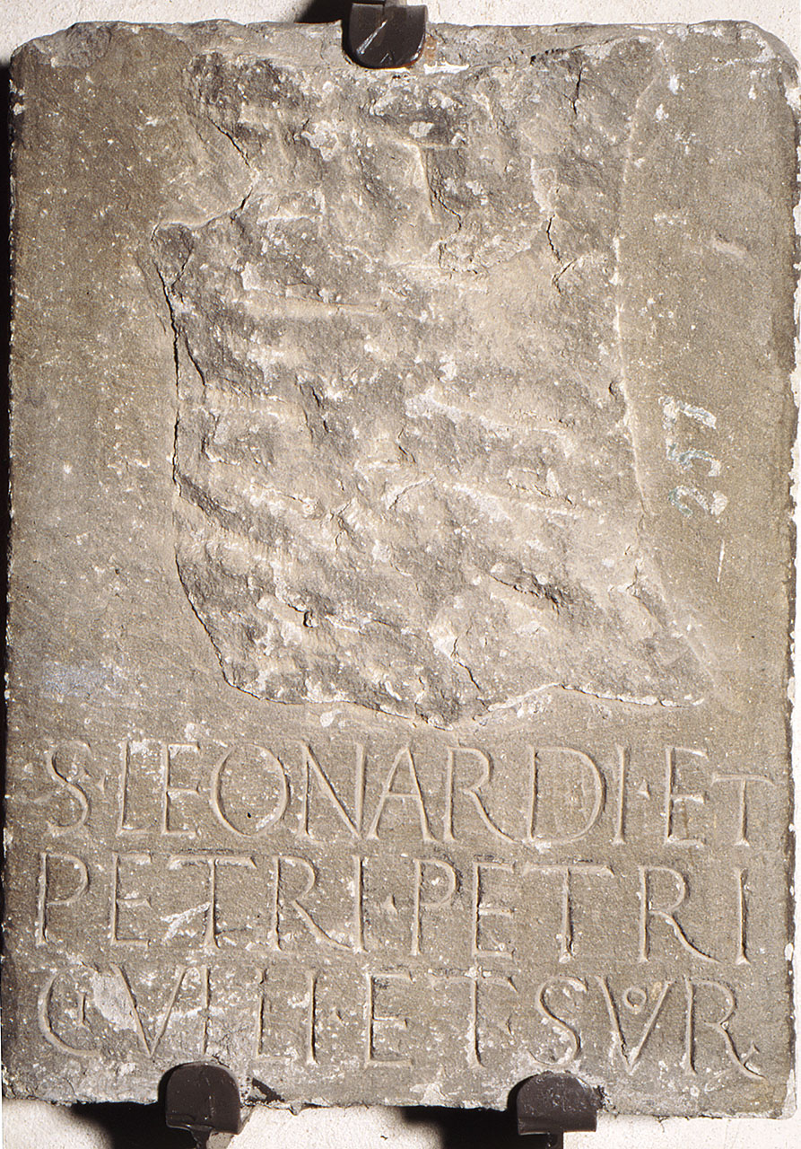 stemma gentilizio della famiglia Ciulli (lapide tombale) - bottega fiorentina (sec. XV)