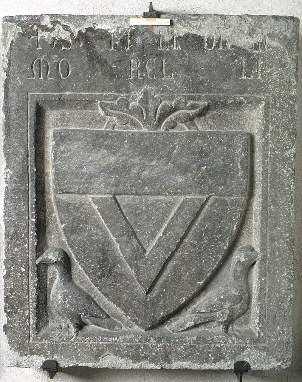 stemma gentilizio (lapide tombale) - bottega fiorentina (sec. XIV)