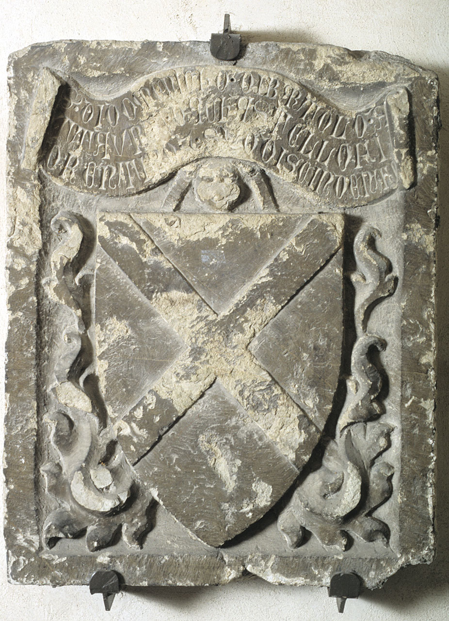 stemma gentilizio della famiglia Attavanti (lapide tombale) - bottega fiorentina (fine/ inizio secc. XIV/ XV)
