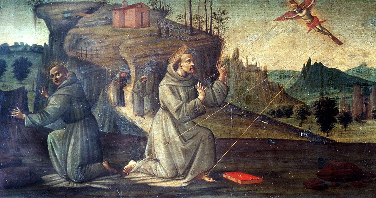 San Francesco d'Assisi riceve le stimmate (dipinto) di Bartolomeo di Giovanni (sec. XVI)
