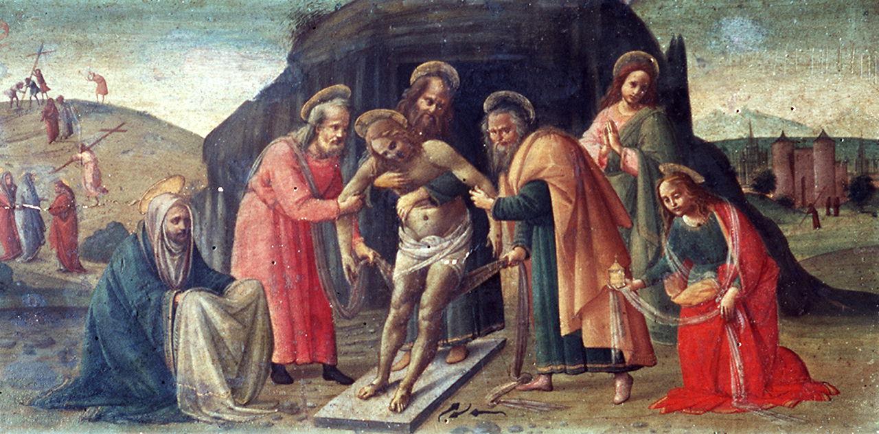 deposizione di Cristo nel sepolcro (dipinto) di Bartolomeo di Giovanni (sec. XVI)
