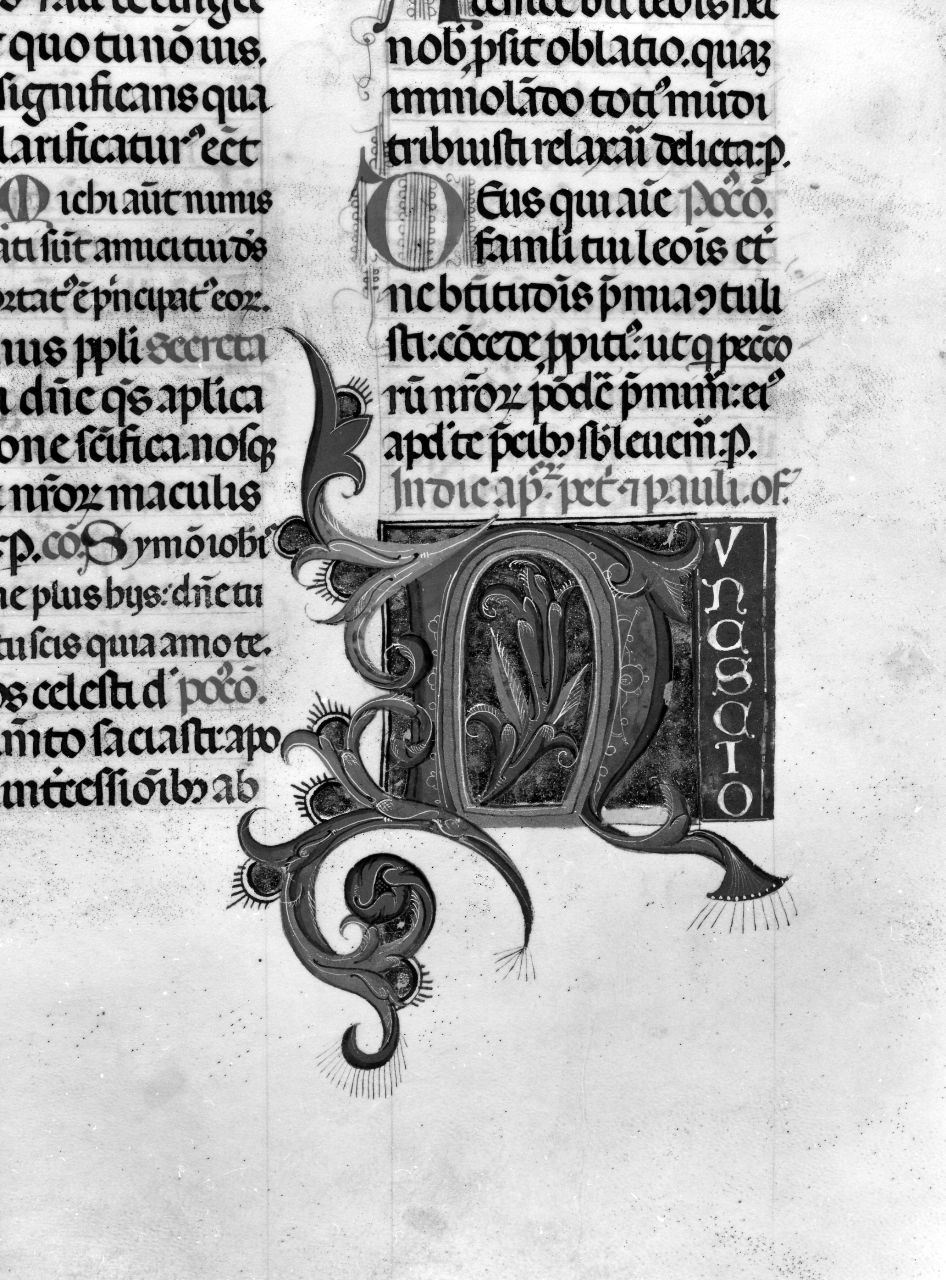 miniatura di Strozzi Zanobi di Benedetto (bottega), Battista di Niccolò da Padova (attribuito) (secondo quarto sec. XV)