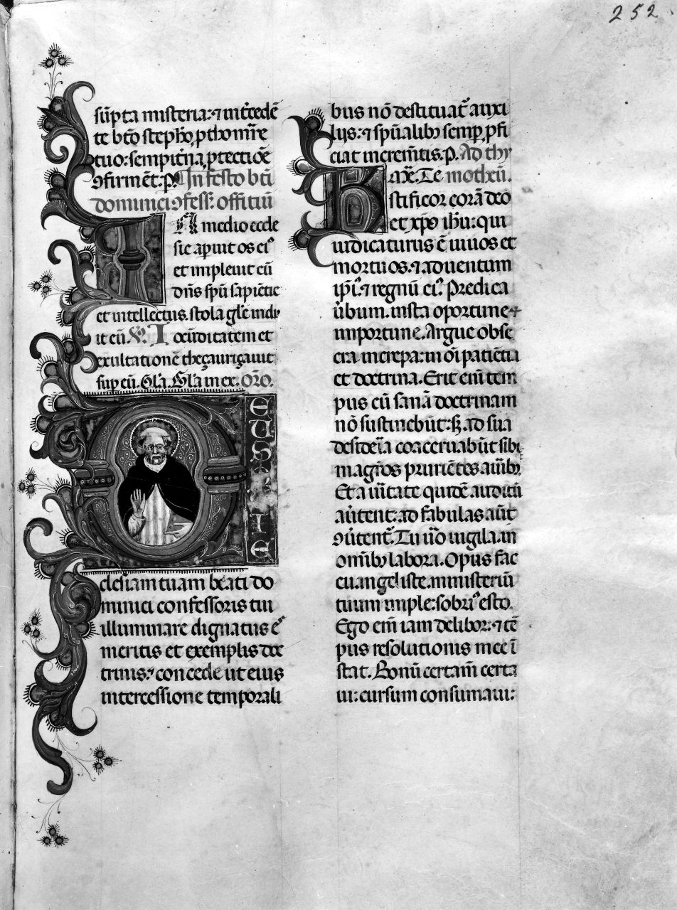 miniatura di Strozzi Zanobi di Benedetto (bottega), Battista di Niccolò da Padova (attribuito) (secondo quarto sec. XV)