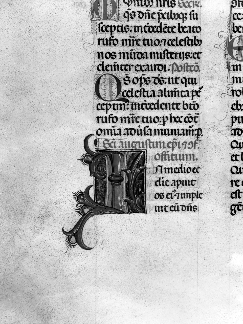 miniatura di Strozzi Zanobi di Benedetto (bottega), Battista di Niccolò da Padova (attribuito) (secondo quarto sec. XV)