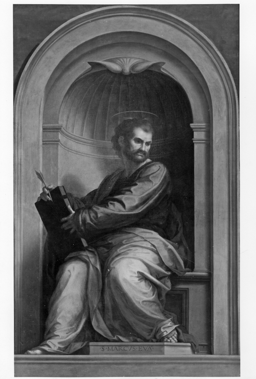 San Marco Evangelista (dipinto) di Franchi Antonio detto Lucchese (fine sec. XVII)