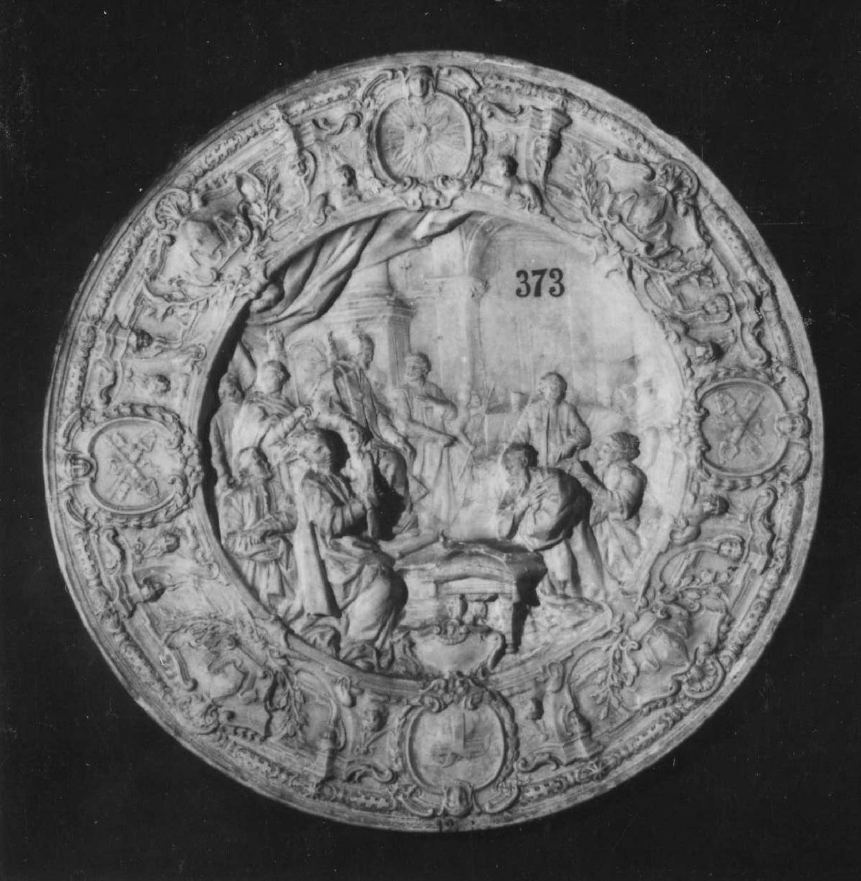 calco di piatto - manifattura di Doccia (sec. XVIII)