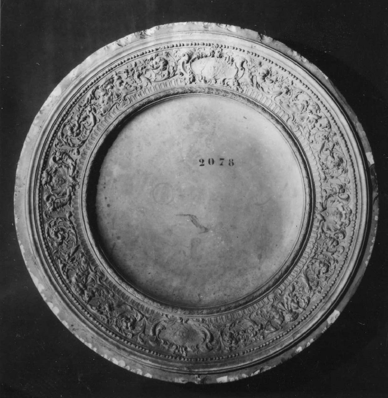 calco di piatto - manifattura di Doccia (sec. XVIII)