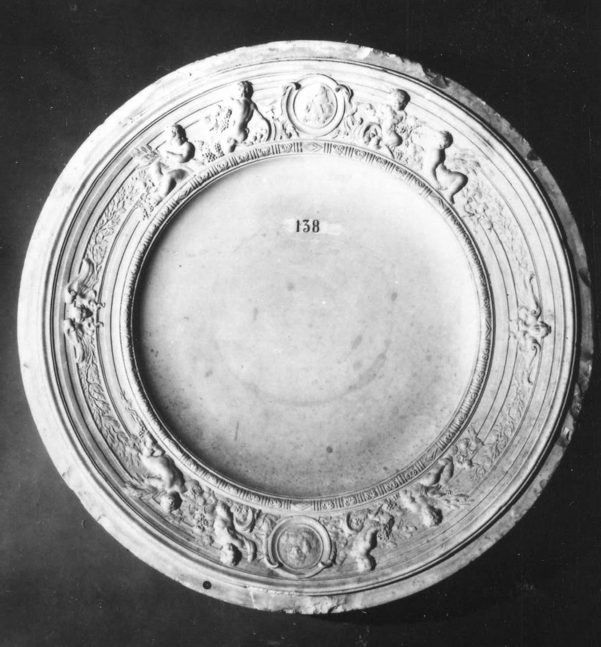 calco di piatto - manifattura di Doccia (sec. XVIII)