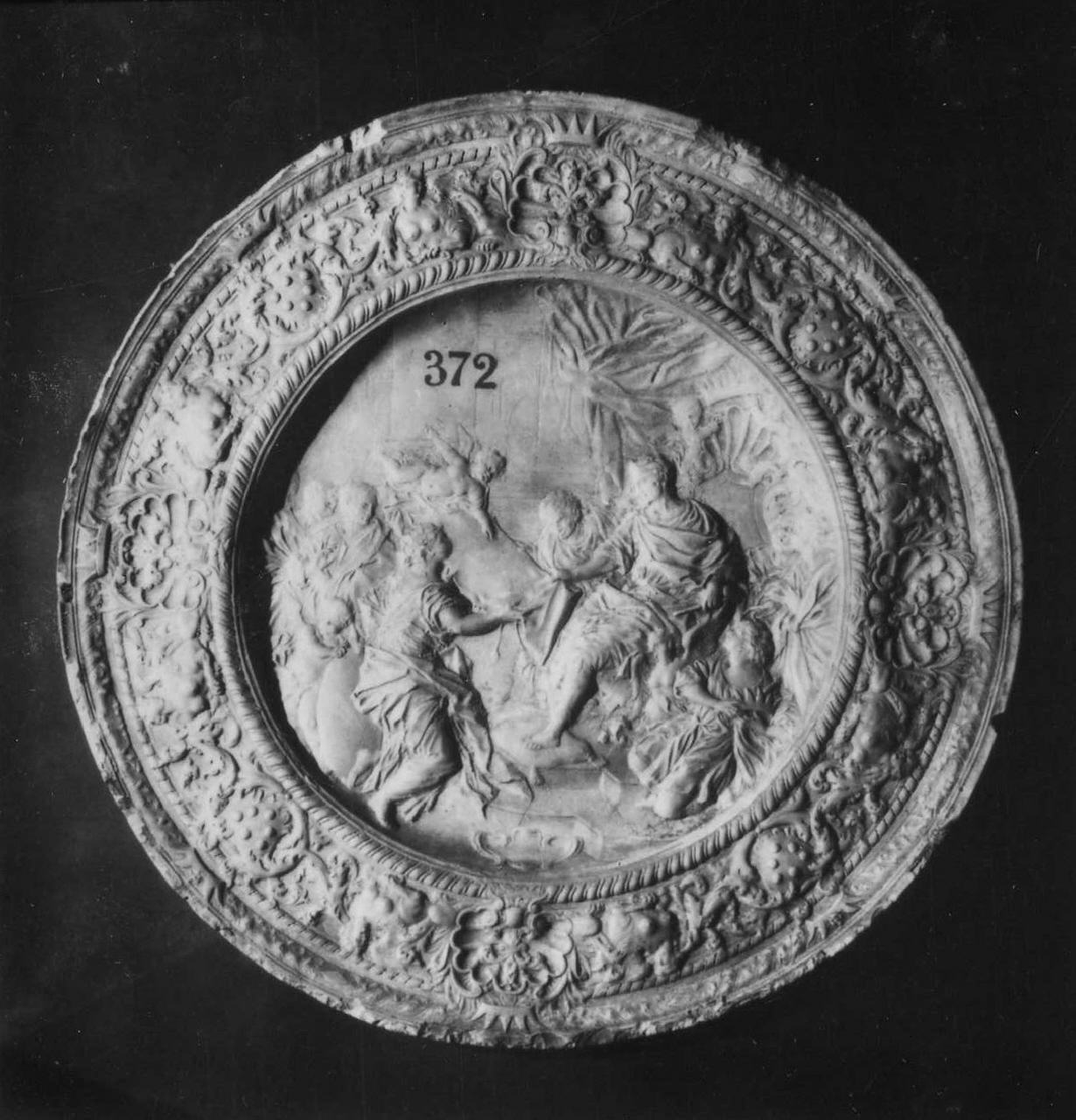 calco di piatto - manifattura di Doccia (sec. XVIII)