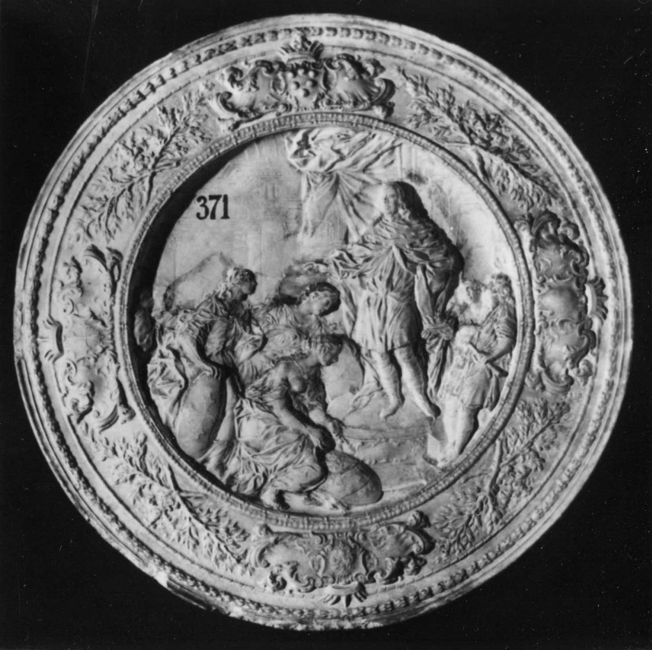 calco di piatto - manifattura di Doccia (sec. XVIII)