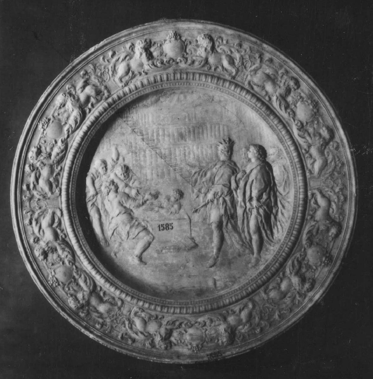 calco di piatto - manifattura di Doccia (sec. XVIII)