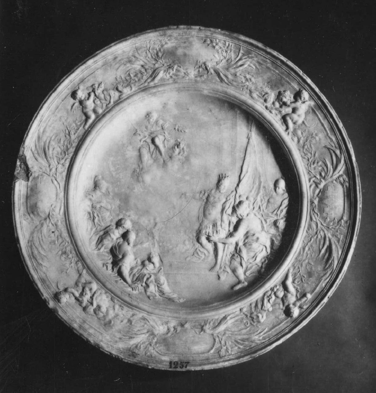 calco di piatto - manifattura di Doccia (sec. XVIII)