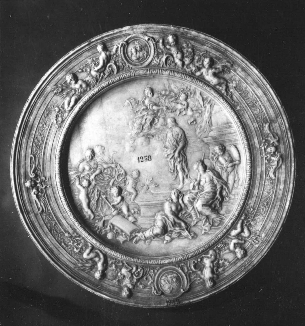 calco di piatto - manifattura di Doccia (sec. XVIII)