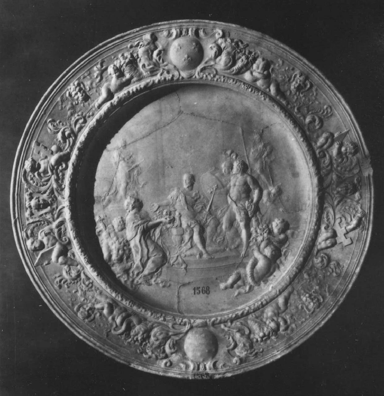 calco di piatto - manifattura di Doccia (sec. XVIII)