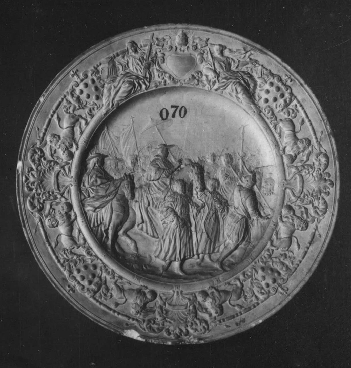 calco di piatto - manifattura di Doccia (sec. XVIII)