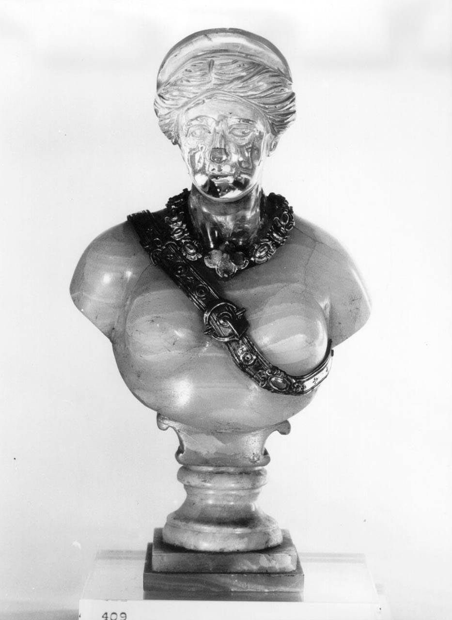 busto femminile (scultura) - bottega fiorentina, bottega romana (fine/ inizio, ultimo quarto sec. XVI, sec. I)