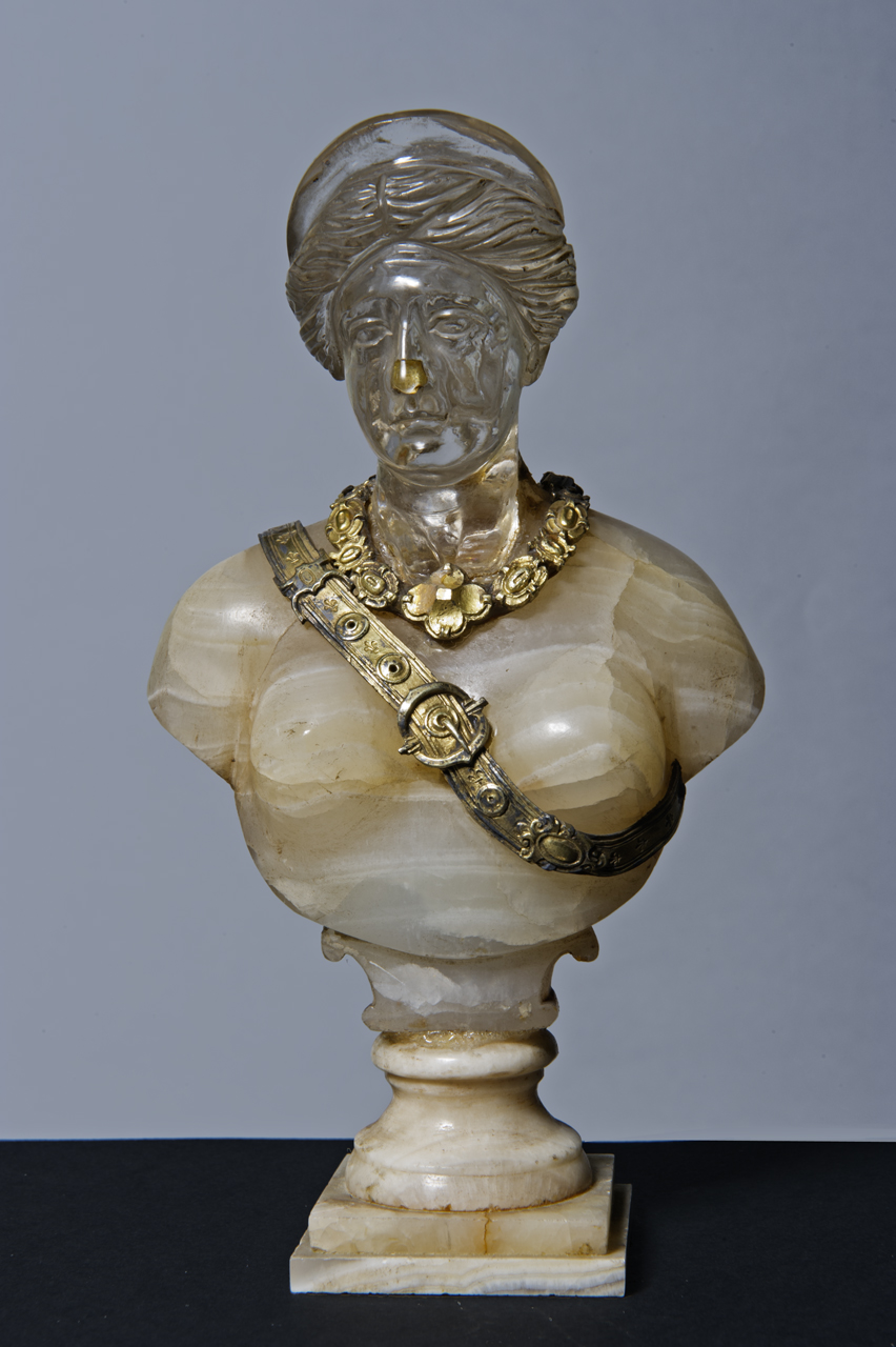 busto femminile (scultura) - bottega fiorentina, bottega romana (fine/ inizio, ultimo quarto sec. XVI, sec. I)