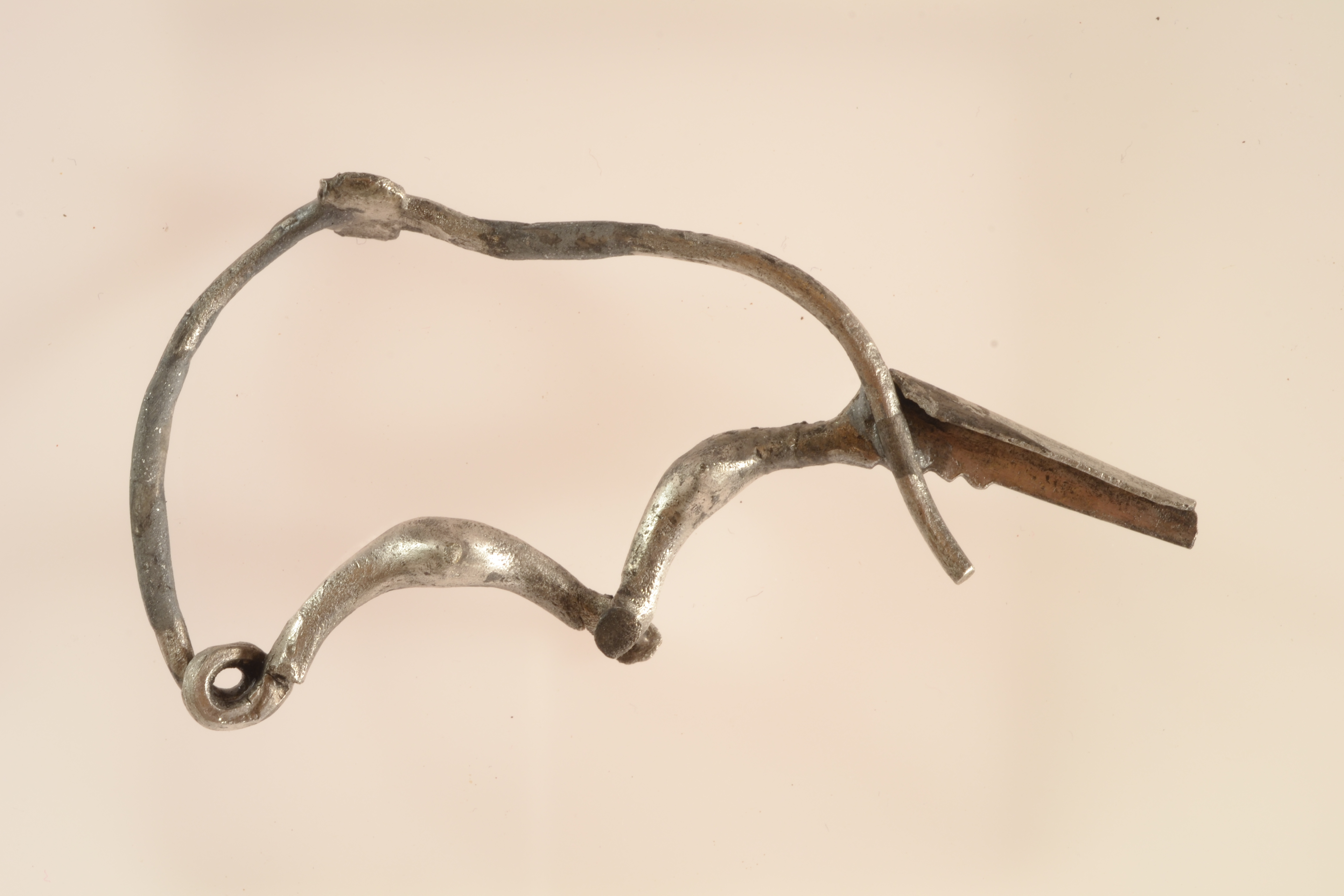 fibula, Tipo 32 F1a Pontecagnano II.1 (metà VIII a.C)