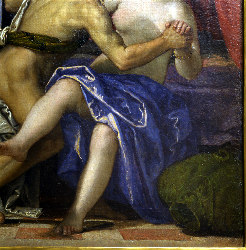 Marte e Venere con Cupido (dipinto, opera isolata) di Caliari Paolo detto Paolo Veronese (terzo quarto sec. XIV)