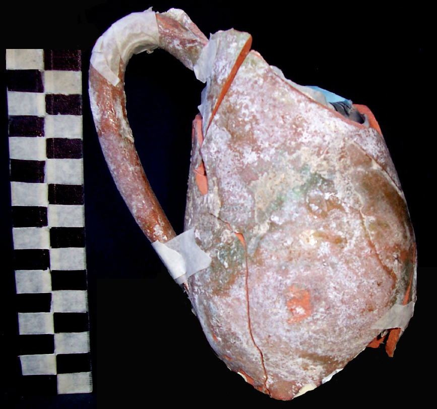 vaso - invetriata - produzione pisana (meta' sec. XIII)