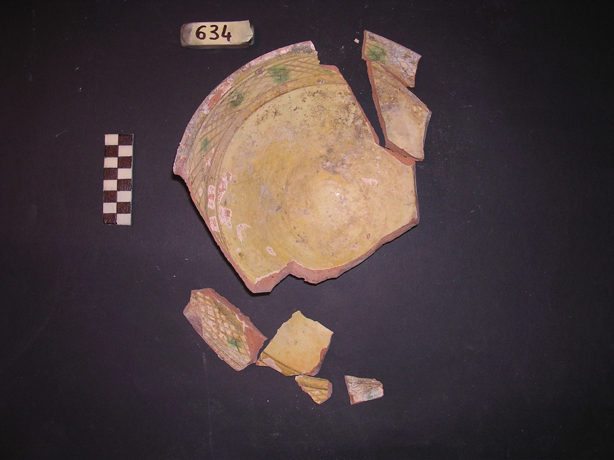 vaso - graffita arcaica ligure - produzione ligure (meta' sec. XIII)