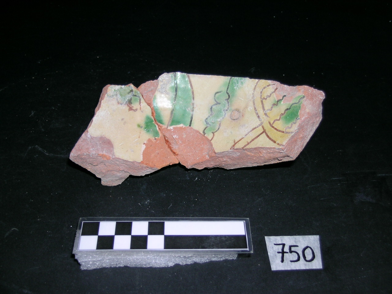 vaso - graffita arcaica ligure - produzione ligure (meta' sec. XIII)