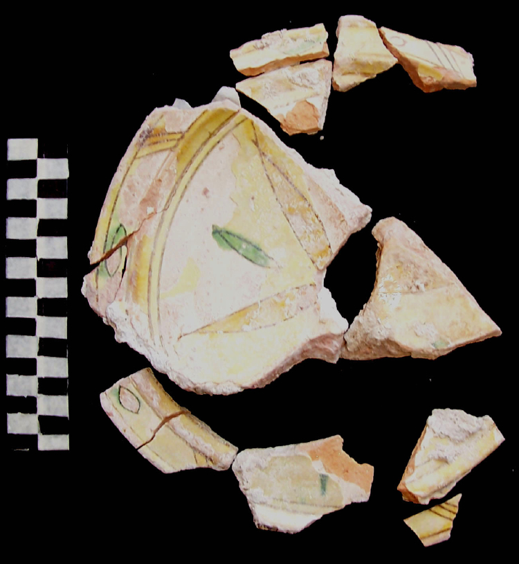 vaso - graffita arcaica ligure - produzione ligure (meta' sec. XIII)