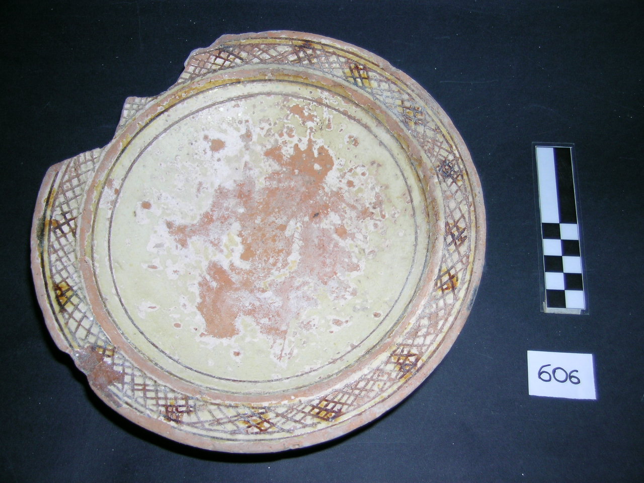 vaso - graffita arcaica ligure - produzione ligure (meta' sec. XIII)