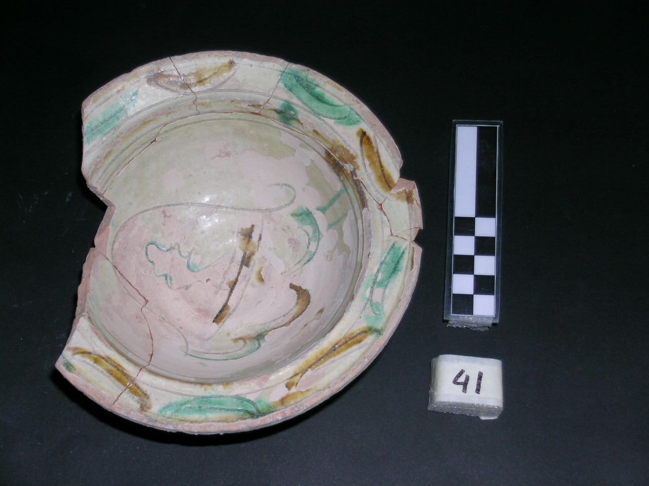 vaso - graffita arcaica ligure - produzione ligure (meta' sec. XIII)