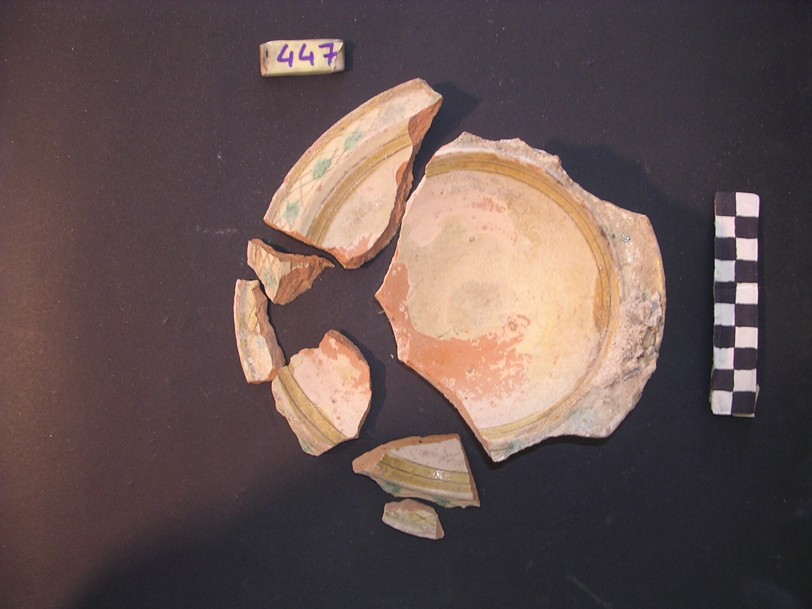 vaso - graffita arcaica ligure - produzione ligure (meta' sec. XIII)