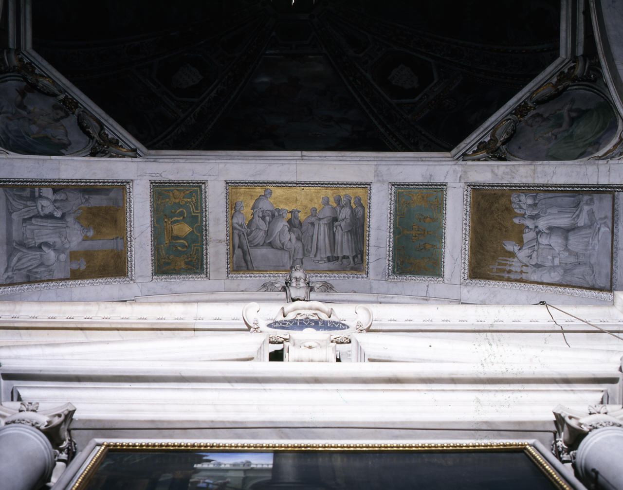 storie della vita di Sant'Antonino Pierozzi, decorazioni (dipinto) di Allori Alessandro (e aiuti) (sec. XVI)
