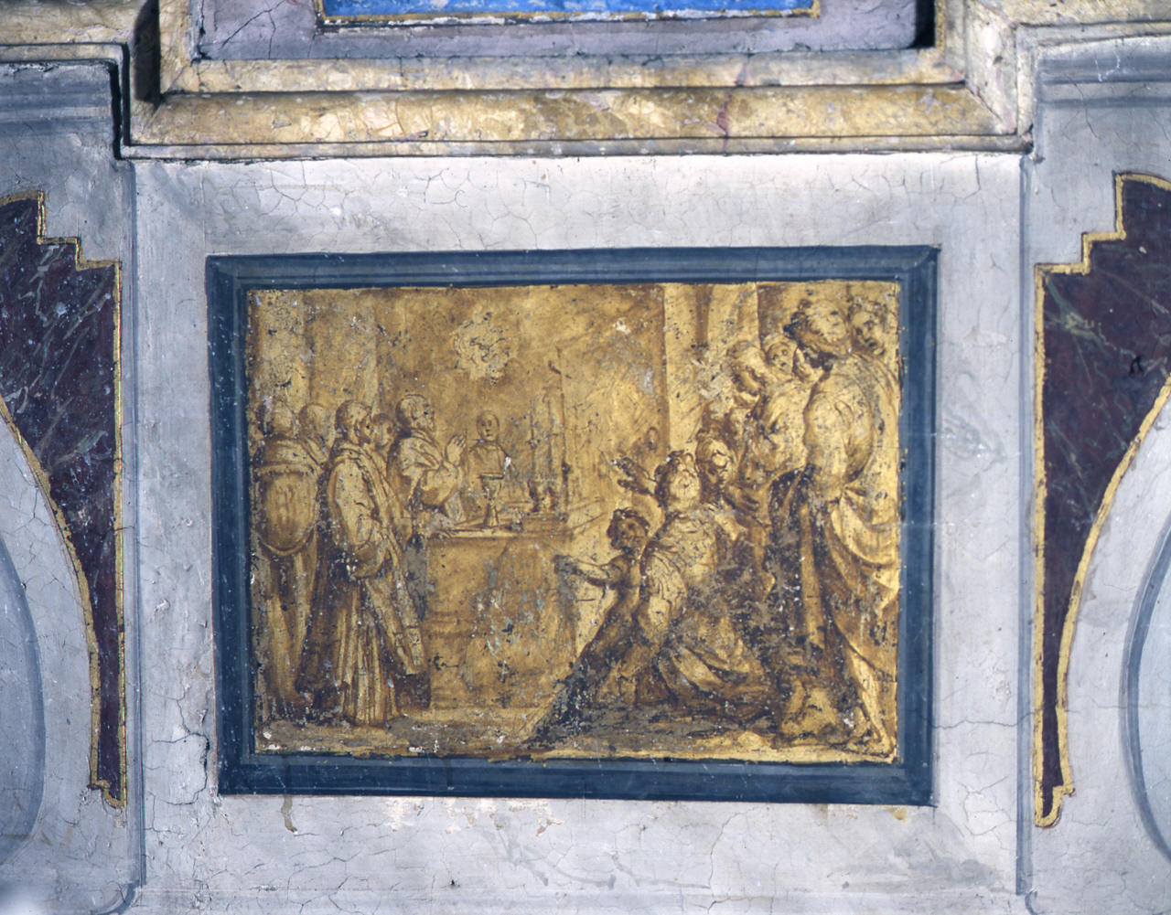 messa di San Martino (dipinto) di Barbatelli Bernardino detto Poccetti (sec. XVII)