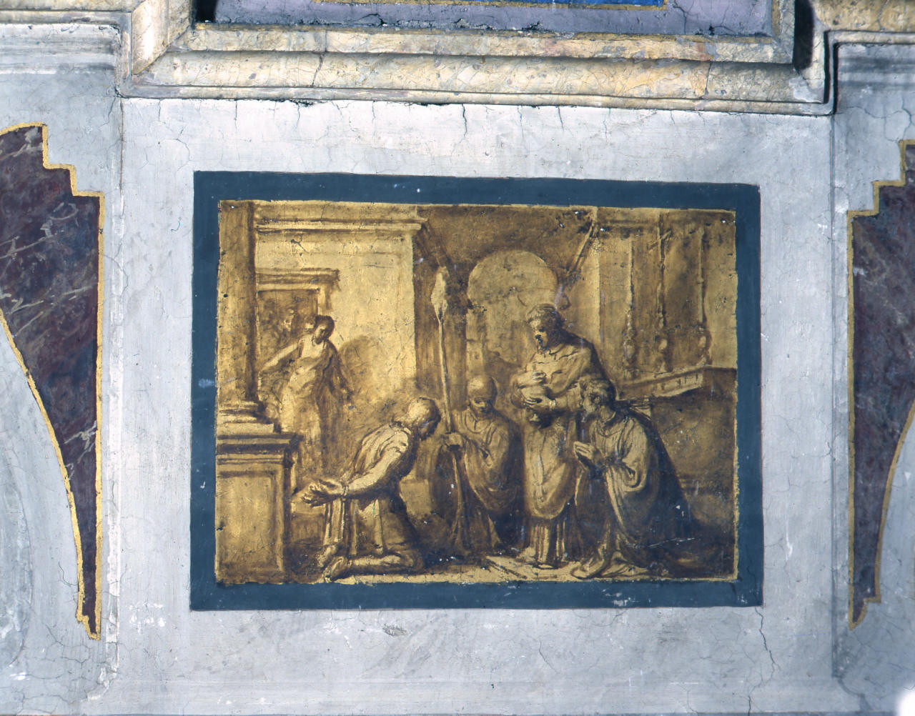 San Teodoro comunica un prigioniero (dipinto) di Barbatelli Bernardino detto Poccetti (sec. XVII)
