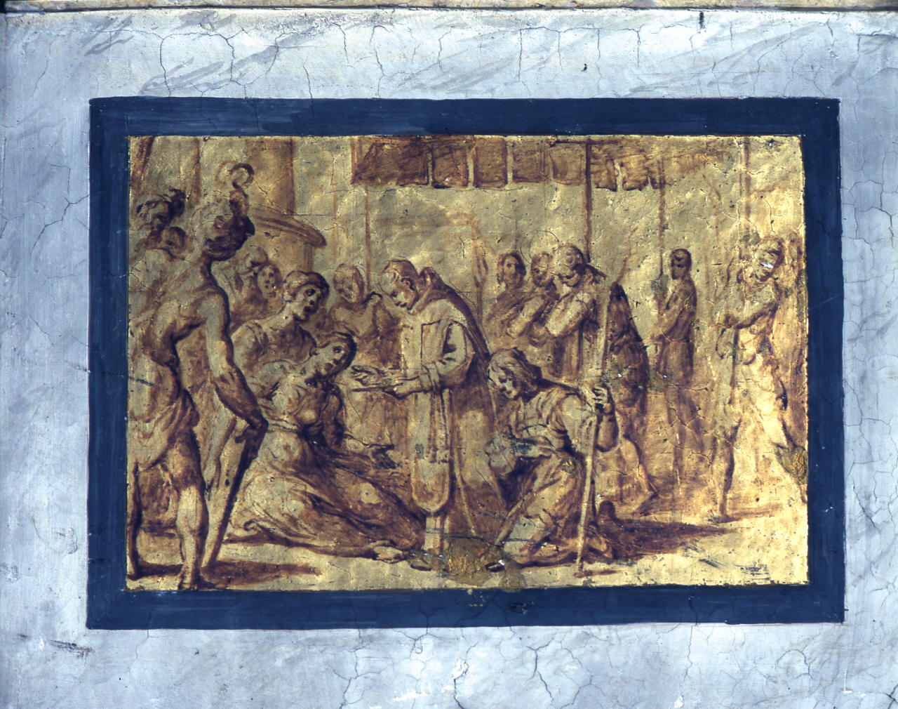 ultima comunione di Santa Lucia (dipinto) di Barbatelli Bernardino detto Poccetti (secc. XVI/ XVII)