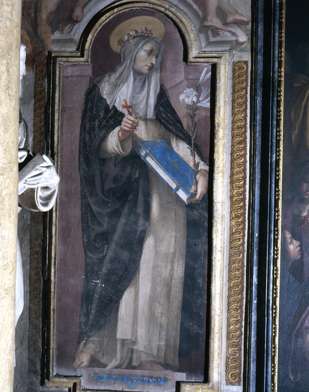 Sant'Agnese da Montepulciano (dipinto) di Barbatelli Bernardino detto Poccetti (secc. XVI/ XVII)