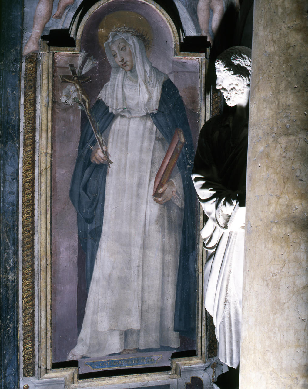 Santa Caterina da Siena (dipinto) di Barbatelli Bernardino detto Poccetti (secc. XVI/ XVII)