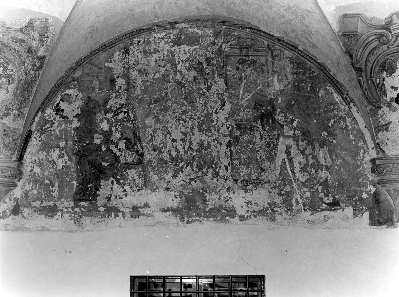 Il pontefice Innocenzo III vede in sogno San Domenico sostenere le mura del Laterano e conferma la regola dell'ordine (dipinto) di Ulivelli Cosimo (secc. XVII/ XVIII)