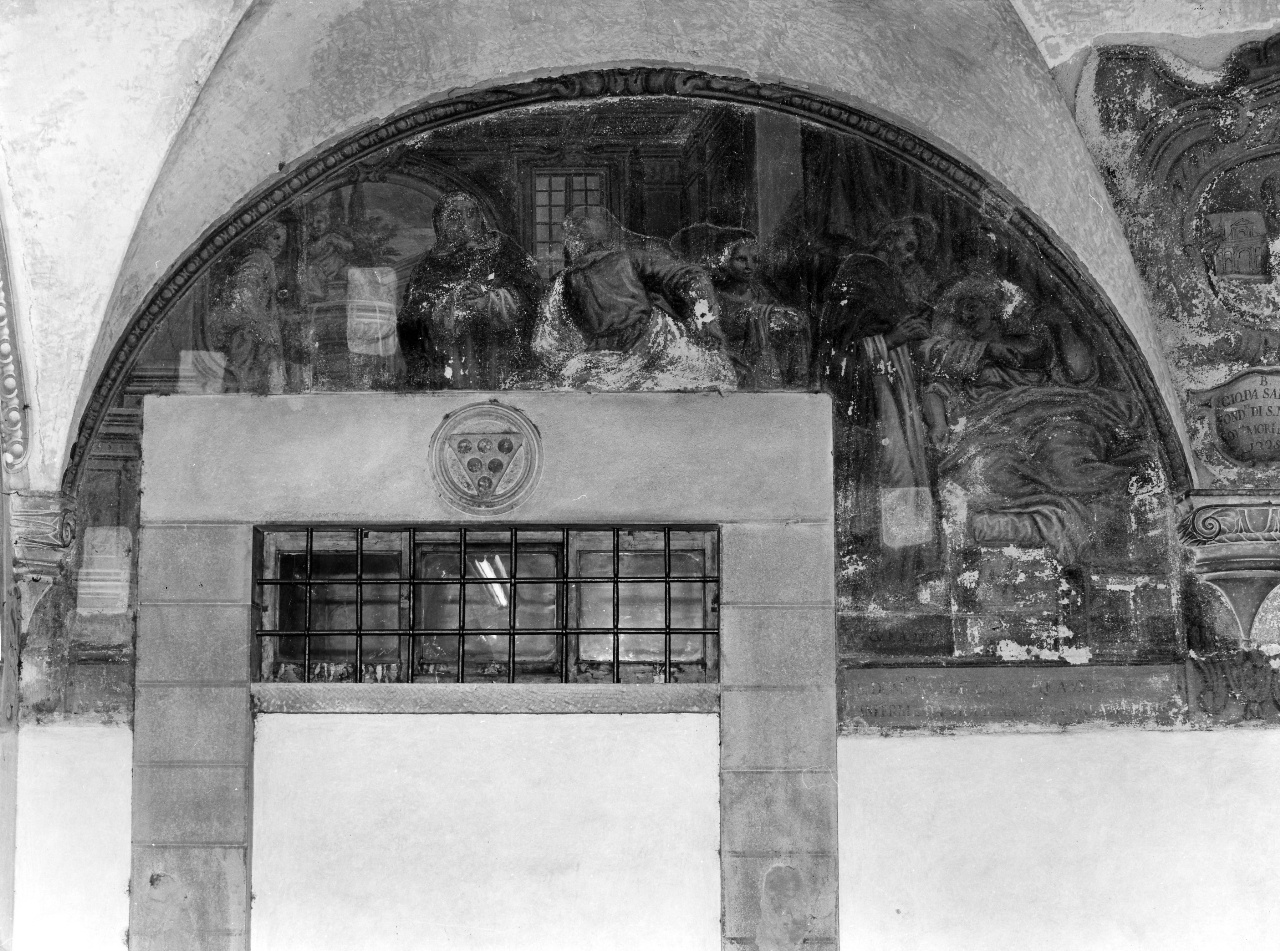 San Domenico guarisce un'inferma (dipinto) di Ulivelli Cosimo (secc. XVII/ XVIII)