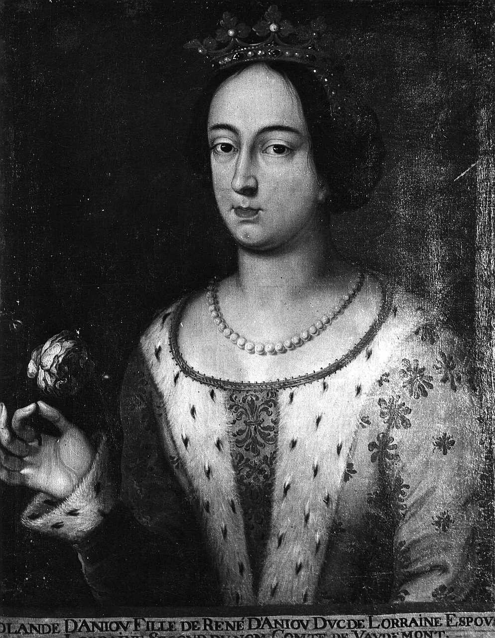 ritratto di Iolanda d'Angiò (dipinto) - ambito Europa centro-occidentale (sec. XVII)