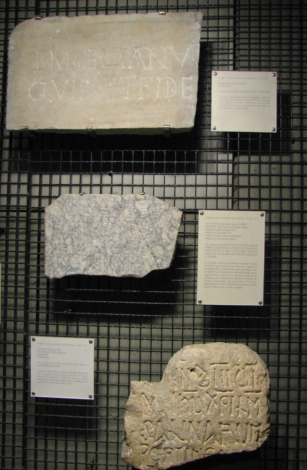 Materiale di collezione museale (materiale lapideo, ceramica, metallo, vetro)