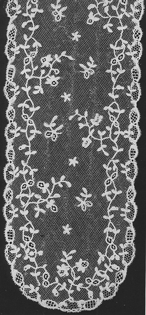 barba di cuffia, serie - manifattura di Bruxelles (?) (secc. XVIII/ XIX)